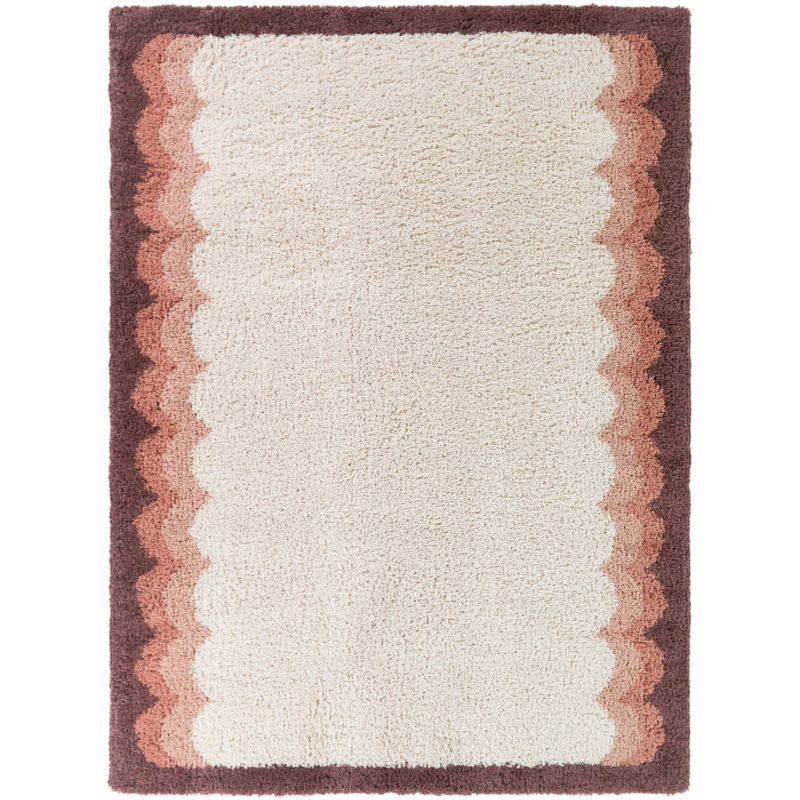 Tapis corail / festonné Frida, 5 pi 3 po x 7 pi