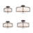 Charlieann Fabric Semi Flush Mount-19680551