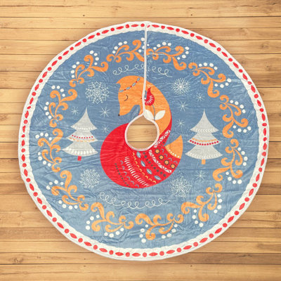 Jupe d'arbre de Noël Fox
