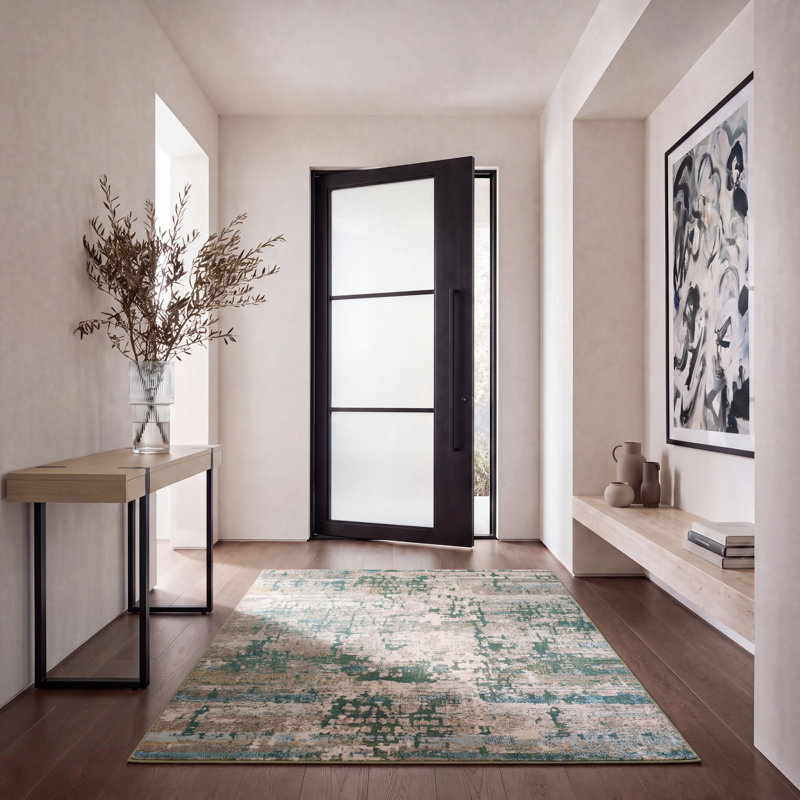 Madison Performance Abstract Rug, Rectangle 5'3" x 7'6"