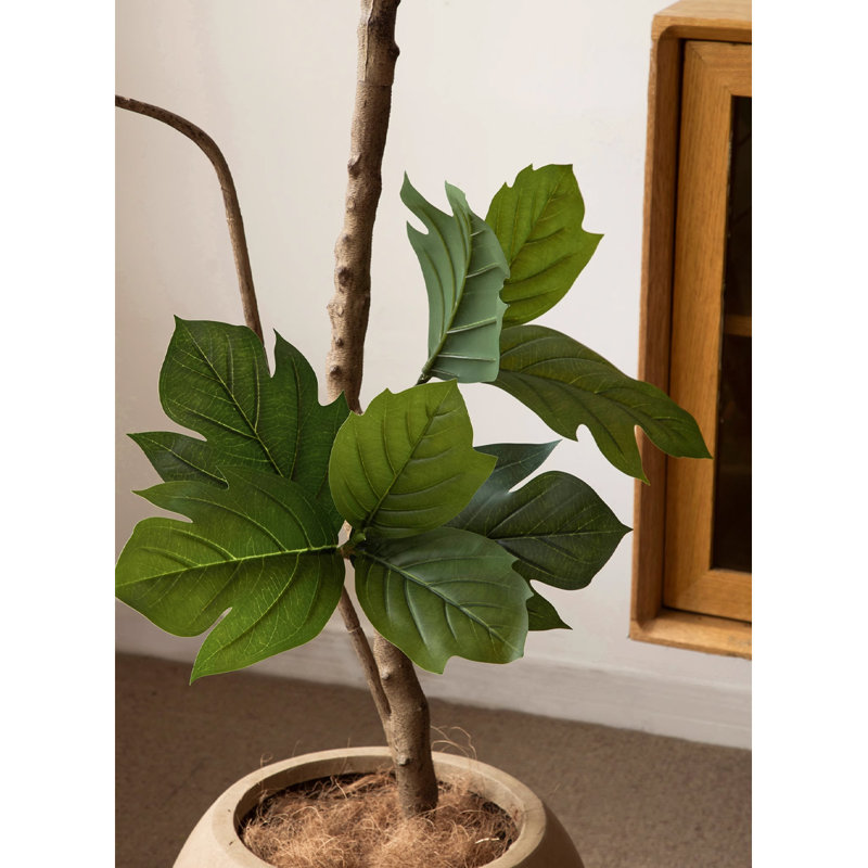 Large-Scale Simulation Green Bread Tree Living Room Floor Decoration Pot