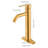 Bathroom Vanity Faucet Single Hole Deck Mount, Brushed Gold Handle, Stainless Steel, Stylish Look, Easy Installation Modern Accessory, Quick-124241794