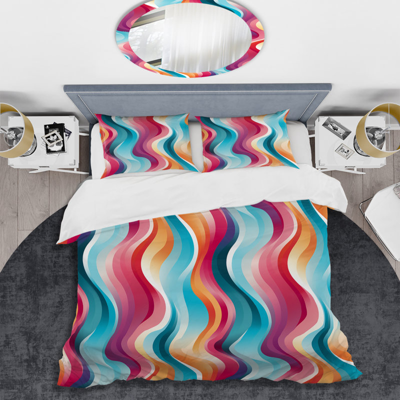 Ensemble de housse de couette Popart, Housse de couette pour très grand lit et 2 très