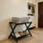 Set of 2 Folding Luggage Rack with Storage Shelf and Nylon Straps for Bedrooms, Living Rooms, and Hotels-124600009