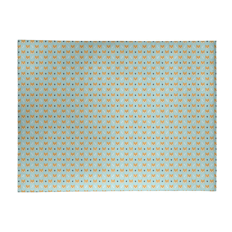 Tapis shiba shiba green area, Rectangle 5 pi x 7 pi