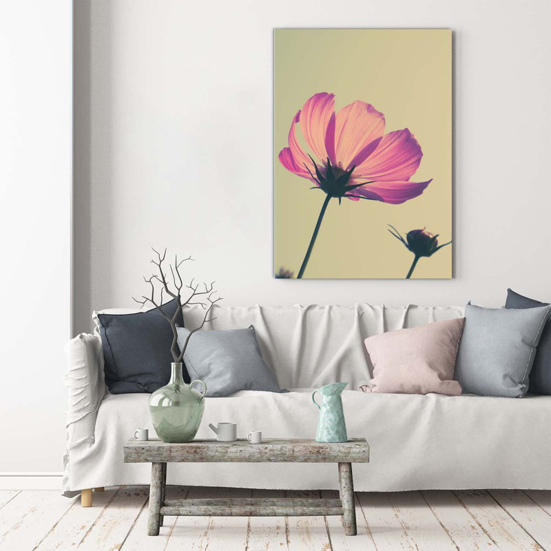 Pink Flowers - Wrapped Canvas Print