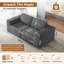 2 Seater Corduroy Sofa-1050321635