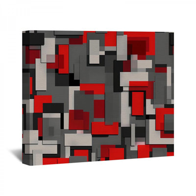 Carrés abstraits sur toile
