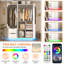 Armoire-penderie moderne ultrabrillante avec tablettes et tringle-1488252547