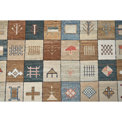 Hand-Knotted High-Quality Multi-Colored Area Rug