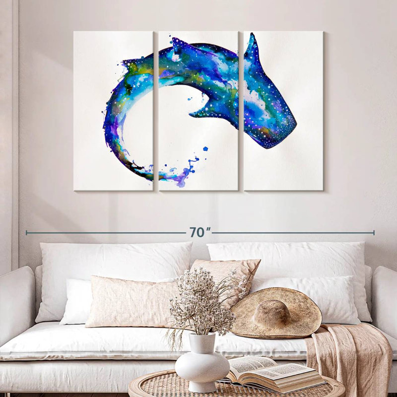 Brampt Celestial Shark, 32" H x 50" W