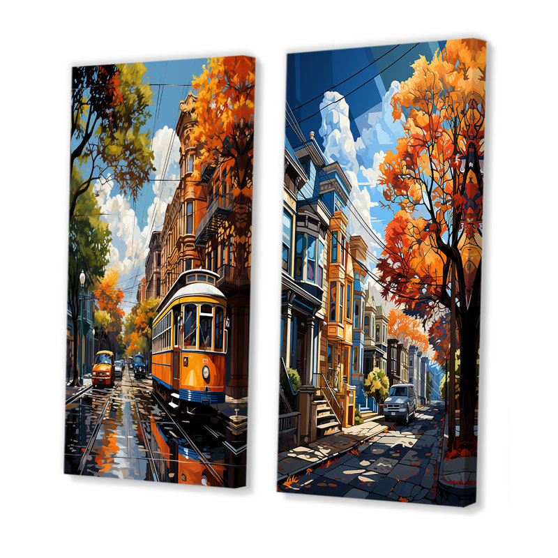 «City New Orleans City», 2 pièces, Toile tendue, H 20 po x l 24 po