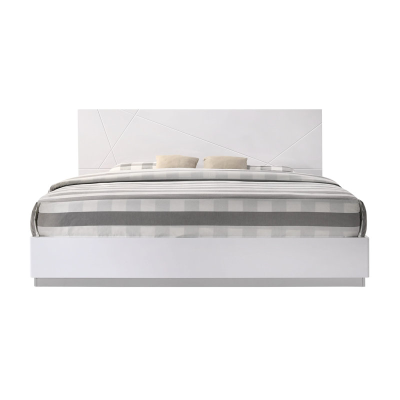 Mchenry Platform Bed, King, Gray