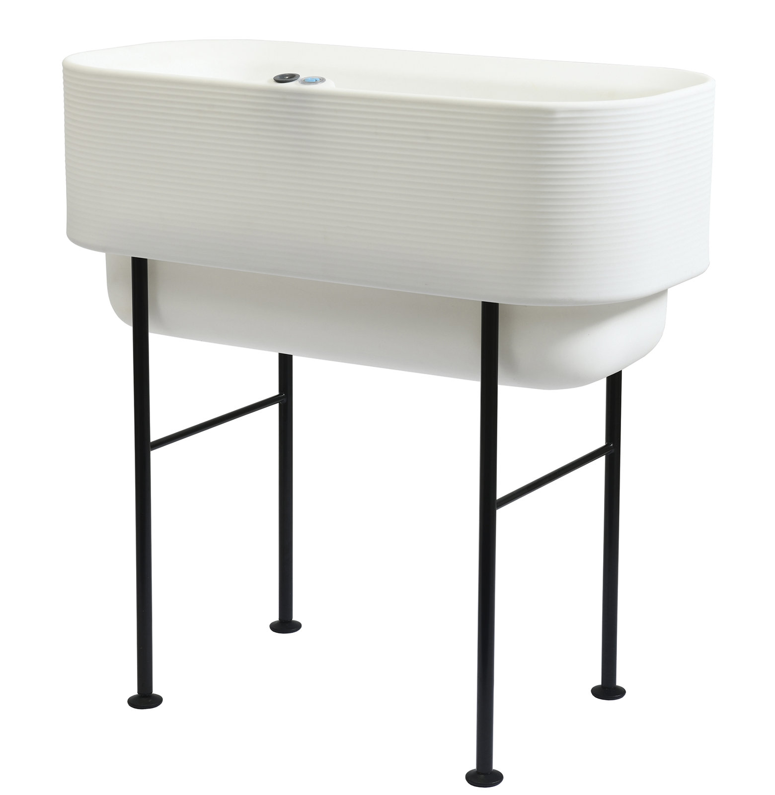 Nest 48" Elevated Planter, Alpine White, 35.75'' H x 36'' W x 18'' D