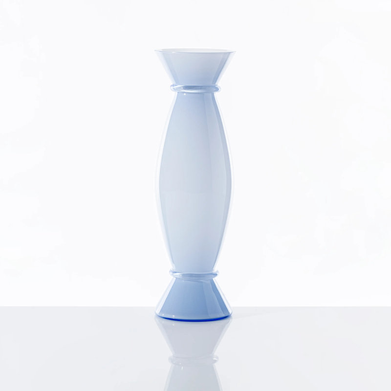 Venini Acco Vase, Iceberg/Milk White