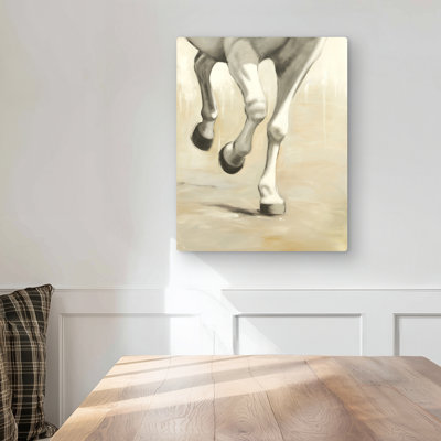 Gallant White Horse Metal Print - Animals Bedroom Decor