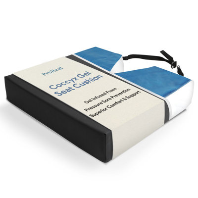 Gel-Infused Foam Seat Cushion - 18" x 18" x 3", Supreme Comfort