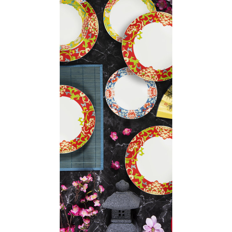 Oriental Spring Piece Porcelain Dinnerware Set - Service for 4