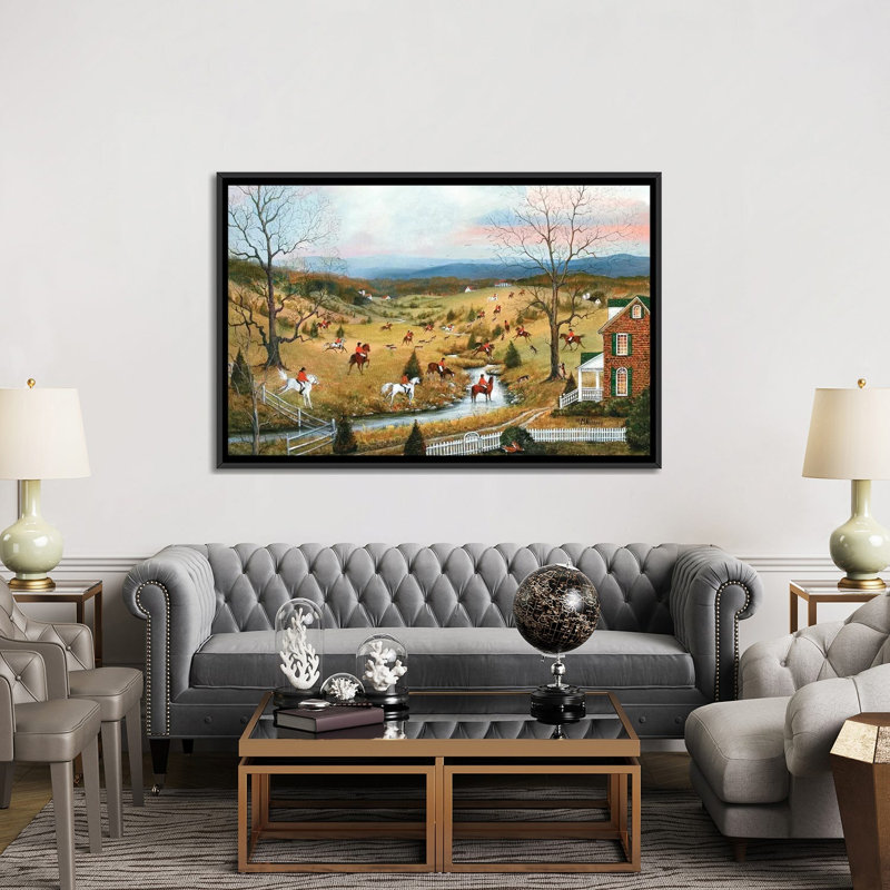 Out Foxed, 101.6 cm H x 152.4 cm W x 4.445 cm D, Black