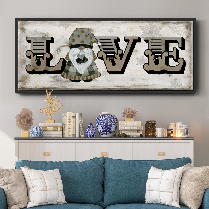 «Winter Wonderland Friend Love», toile encadrée