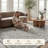 Traditional Floral Scrollwork Indoor / Outdoor Area Rug-1914985340-1914985341