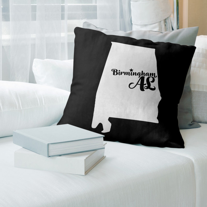 Microsuede Reversible Pillow Cover, 14" x 14", Pink, Birmingham