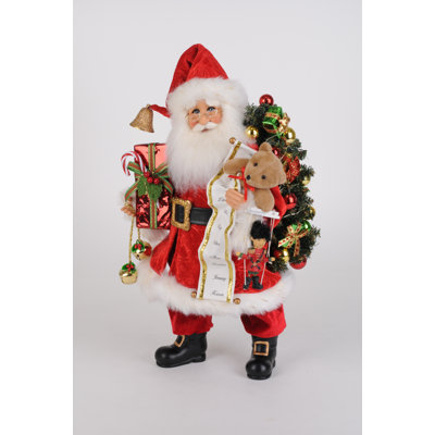 Lighted Good Tidings Santa