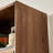 Light luxury black walnut wood bookcase