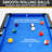RayChee 84" Pool Table, Modern Billiard Table with with 2 Cue Sticks, 16 Balls, Triangle, Chalk, Brush and Leg Levelers