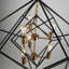 Lustre géométrique 6 lumières façon bougie Artistry