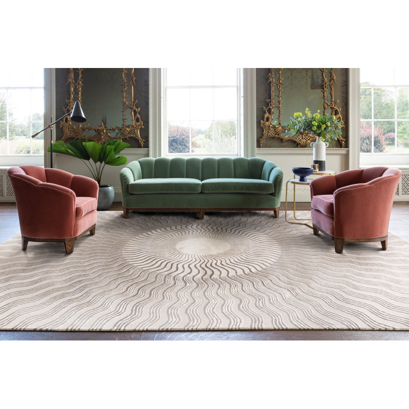 Mary Katrantzou Sunray Nude Area Rug, Rectangle 6' x 9'