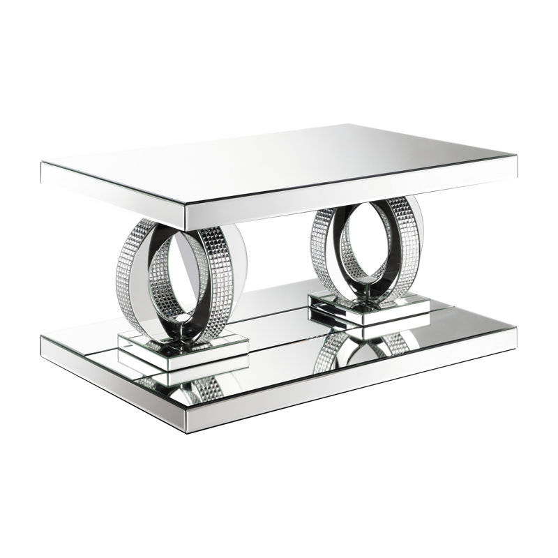 Dwala Rectangular Coffee Table in Mirrored
