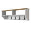 Support de couloir moderne avec de nombreuses tablettes, 47,2 po x 14,6 po x 8,7 po | Panneau de particules 100% enduit de mélamine pour plus de durabilité | Solution de rangement supplémentaire pour le vestibule, design élégant et fonctionnel pour l-1407621047