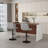 Swivel Bar Stools With Adjustable Height (35.03-43.7 Inches), Backrest, And Soft Knit Fabric - Ideal For Kitchen Island, Bar Counter, Dining Room(Set Of 2)-10036163