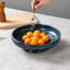 Ceramic Fruit Bowl for Kitchen Counter,Decorative Pedestal Bowl for Table Countertop,Large Footed Serving Bowl,10.2 Inch (Blue)-137641256