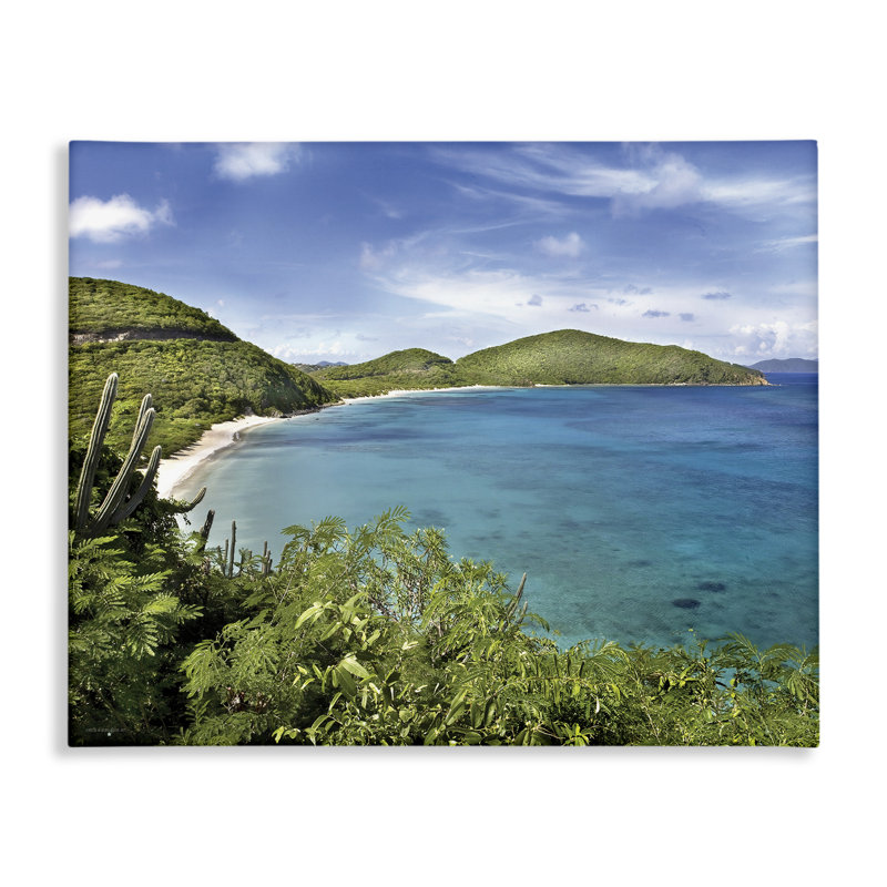 Caribbean Overlook Landscape Canvas, design by Seven Trees Design, 16" H x 20" W
