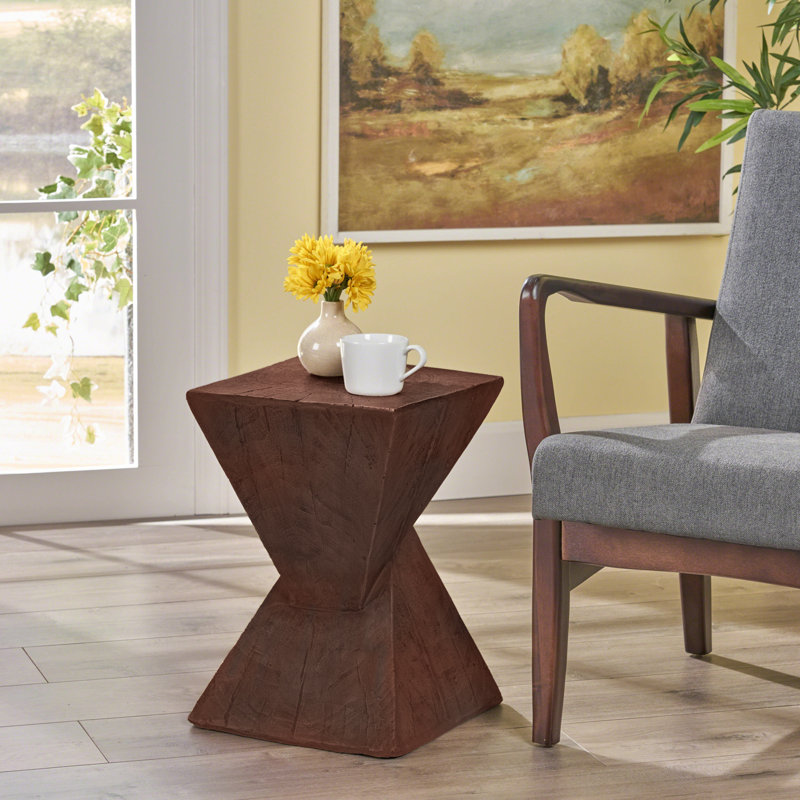Elegant Modern Magnesium Oxide Side Table For Indoor And Outdoor Use