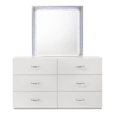 Ensemble commode et miroir 2 pièces Liasia