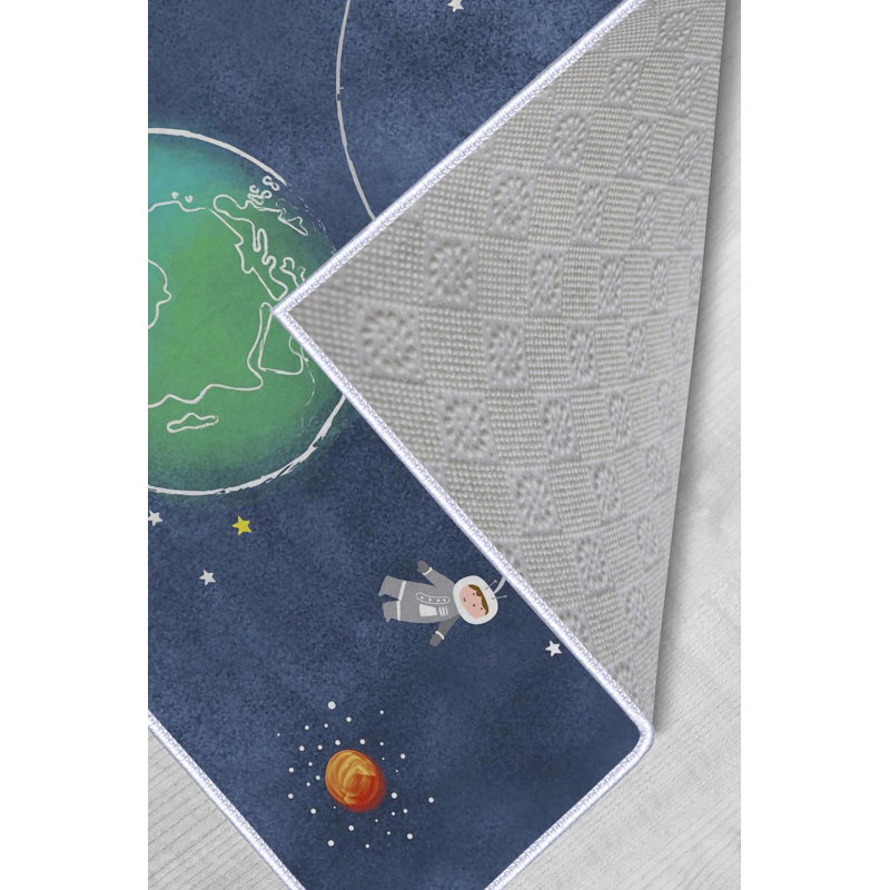 Stylish Woven Carpet (4.6 x 7.2 ft), 100% Polyester, 0.3 in Pile Height | Antibacterial & Non-Slip Underside, Machine Washable | Durable with 3D Digital Printing, Perfect for Living Room & Bedroom Decor