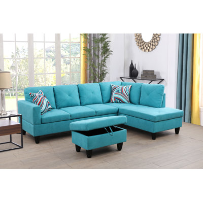 Eolia 97"Right Hand Facing Sofa & Chaise