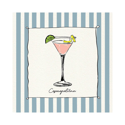 «Cocktail Hour Cosmo», reproduction d'art sur toile tendue