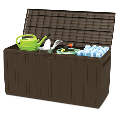 Ram Quality Products Gallon Plastic Lockable Deck Box with Wheels by Ram Quality Products