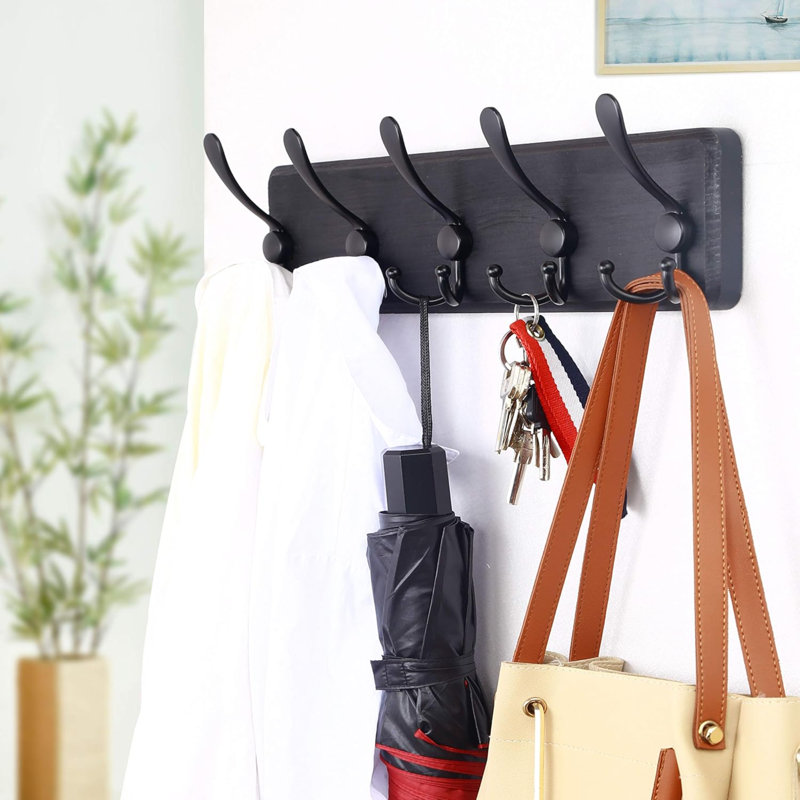 Alyviah 5 - Hook Wall Mounted Coat Rack