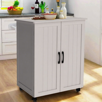 Îlot de cuisine avec rangement sur roulettes, chariot Cricut, petit îlot portatif, buffet pour armoire à café avec porte de grange et roulettes pour salle à manger, salle de bain, cuisine, salle de classe, artisanat