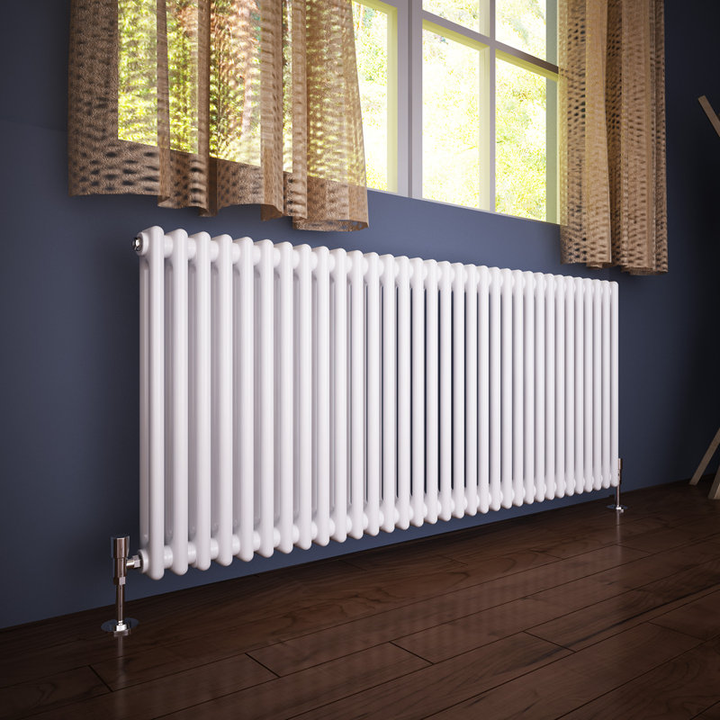 Zoie Horizontal Traditional Colosseum Radiator, 60cm H x 150.5cm W x 7cm D