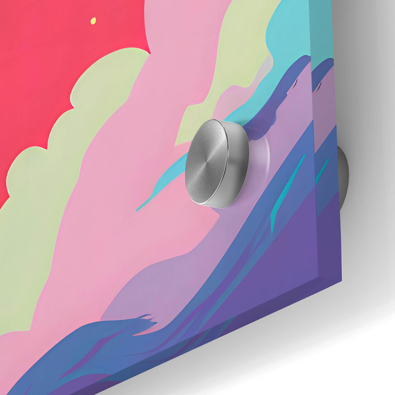 «Ice Cream Pop Art» par Andreas Magnusson, art mural en verre acrylique, H 36 po x l 24 po x P 0,2 po