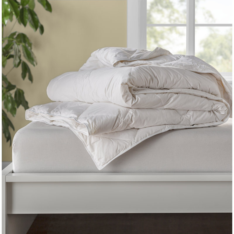 Édredon en duvet synthétique ultra doux et léger, Double/grand, Blanc