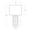 Lampe en travertin Regina Andrew-84092035