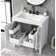 Meuble-lavabo sur pied simple 30 po avec comptoir en céramique Kyliah