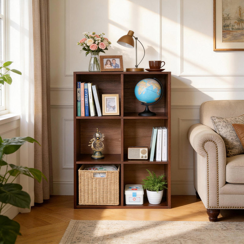 Bibliothèque de rangement solide avec quincaillerie anti-basculement